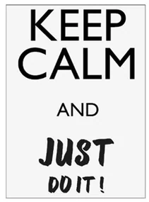Tablou sticker Keep Calm, 30x40 cm
