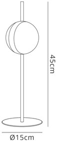 Veioza, Lampa de masa LED design Art Deco Cuba
