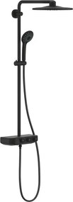Coloana de dus cu termostat negru mat Grohe Euphoria SmartControl 310 Duo