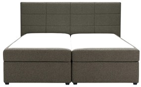 Pat matrimonial Boxspring 180 cm Revenant (maro) (cu somieră și saltea) (cu sp. depozitare). 1098560