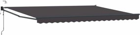 vidaXL Cort electric retractabil Antracit 4,5 × 3 m