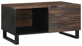 vidaXL Masă de cafea Maro și negru 80 x 50 x 40 cm