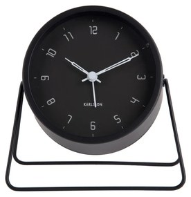 Ceas cu alarmă Karlsson 5952BK de design 13 cm ,negru