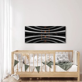 Tablou abstract - clădire (120x50 cm)