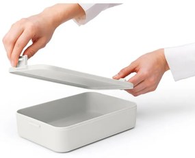 Cutie pentru alimente Brabantia Make&Take 1006289, 2 L, Inchidere etansa, Fara BPA, Gri deschis