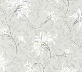 Tapet Fairhaven, Dark Grey Luxury Floral, 1838 Wallcoverings, 5.3mp / rola