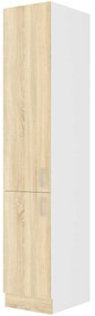 Dulap de bucătărie pentru alimente Sylrona 40 DK 210 2F (alb + stejar sonoma). 1032964