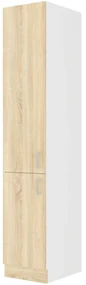 Dulap de bucătărie pentru alimente Sylrona 40 DK 210 2F (alb + stejar sonoma). 1032964