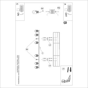 Brilagi - Spot LED CRESTO 6xGU10/10W/230V turcoaz