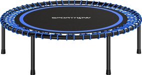 SPORTNOW Trambulină Elastică Fitness cu 36 de Corzi din Oțel și PP, Ø114x31 cm, Albastru | Aosom Romania