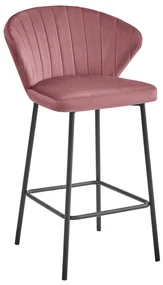 Scaun Bar Kors Catifea Roz