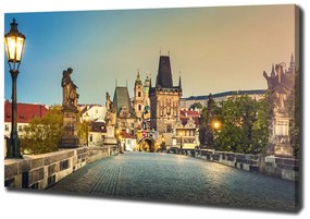 Tablou pe pânză Podul praga republica cehă