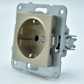 Priza simpla cu impamantare, 16A, IP20, Bronz, Panasonic Arkedia Slim \ Karre Plus