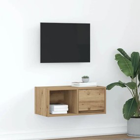 vidaXL Dulap TV Artisan Stejar 60x31x25,5 cm Lemn prelucrat
