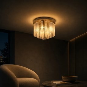 Globo 15698DB - Plafonieră GORLEY 5xE14/40W/230V Ø 32 cm