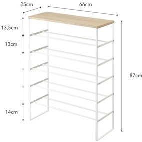 Pantofar alb din metal Tower – YAMAZAKI