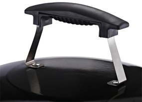 Gratar Portabil OutSunny din fonta, 2 roti, 2 grile, Capac, 50x63x94cm | Aosom RO