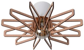 Plafonieră Lucide 77184/45/31 ZIDANE 1xE27/15W/230V alb/maro