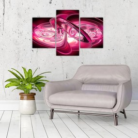 Tabloul cu fractali roz (90x60 cm)