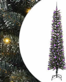 vidaXL Brad de Crăciun artificial Verde 240 cm PVC și Plastic și Oțel