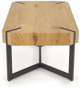 Măsuță de cafea Ladolce (stejar auriu + negru). 1092452
