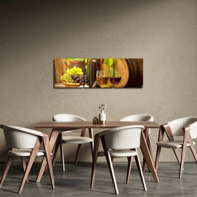 Tablou - Vinuri (cu ceas) (90x30 cm)
