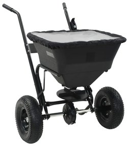 vidaXL Utilaj de împrăștiat sare, 106x73x76 cm, PVC și oțel, 45 L