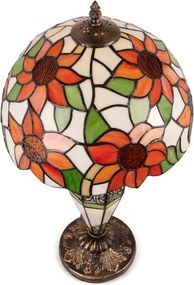 BRILAGI - Lampă de masă Tiffany din vitralii SUNFLOWER 1xE27/60W/230V + 1xE14/40W