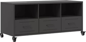 vidaXL Dulap TV, negru, 100,5x39x43,5 cm, oțel