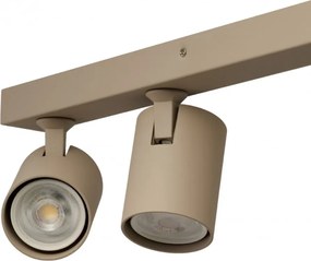 Plafoniera liniara bej cu 6 spoturi EXO 6, 200cm