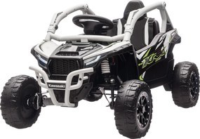 AIYAPLAY Vehicul off-road electric 12V pentru copii, telecomandă, lumini LED, muzică, claxon, pentru copii de 3-8 ani, gri | Aosom Romania