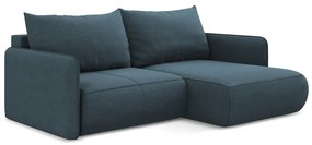 Colțar albastru extensibil/cu spațiu de depozitare (cu colț pe partea dreaptă) Nanea – Makamii