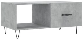 829208 vidaXL Măsuță de cafea, gri beton, 90x50x40 cm, lemn prelucrat