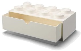Cutie de birou cu sertar LEGO® Brick, 31,6 x 11,3 cm, alb