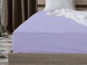 Cearsaf Jersey cu elastic 90x200 cm mov deschis