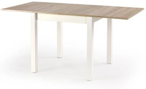 Masa extensibila Gracjan stejar sonoma/alb - L 80-160 x l 80 x h 76 cm