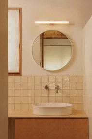 Aplica LED oglinda, tablou IP44 CALMA terracotta/opal 50cm