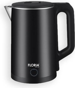Fierbator electric Floria ZLN4919 Negru, putere 1500W, capacitate 2 L, indicator luminos