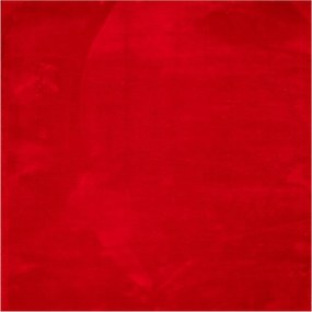 vidaXL Covor HUARTE, fir scurt, moale și lavabil, roșu, 160x160 cm