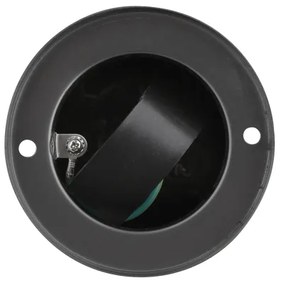 Solight PG10B - Stâlp exterior 2 prize 230V IP44 negru rotund