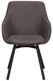 Set de scaune de sufragerie gri 2 buc. tapițat Alison – Rowico