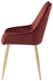 Scaun sufragerie Soddy (bordo + auriu) . 1116451