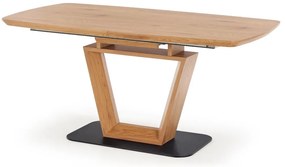 Masa de bucaterie Blacky, stejar auriu / negru