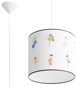 Lustră pe cablu pentru copii Sollux SL.1416 FAIRY 1xE27/15W/230V d. 30 cm