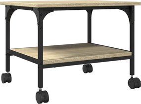 vidaXL Suport imprimantă 2 niveluri stejar sonoma 50x40x38 cm lemn