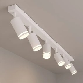 Plafonieră cu spoturi PIPE 6xGU10/10W/230V alb