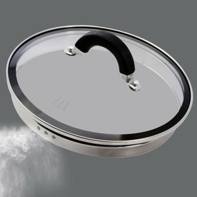 Elo 50904 Set de 4 oale de bază din oțelinoxidabil Black Steam