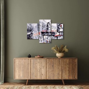 Tablou - Strada din Paris, pictură în ulei (90x60 cm)