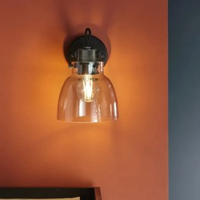 Endon 107011 - Aplica de perete cu spot URBAN 1xE27/10W/230V negru/fumuriu