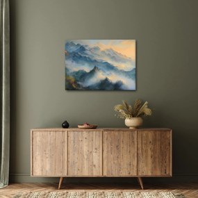 Tablou - Peisaj montan pictat (70x50 cm)
